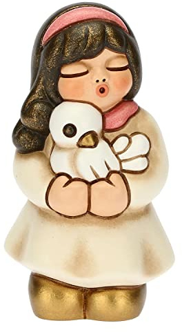 THUN - Bomboniera con Bimba Prima Comunione - Bomboniere, Bomboniere Comunione - Ceramica Dipinta a Mano - 6x3,8x7 cm h