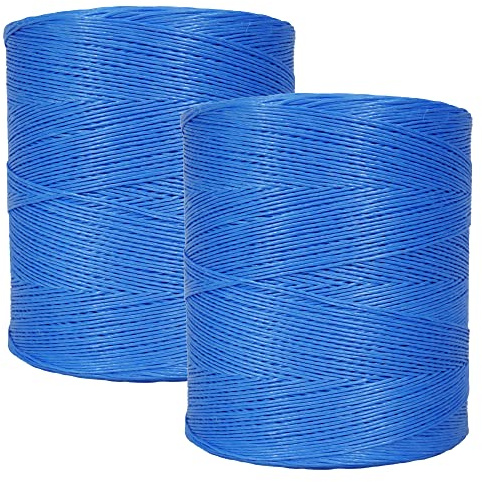 2X Allzweckschnur Schnur Bindfaden Garn PP Gartenschnur | Länge 2X 3000 m | Durchmesser 2-3mm | Bindegarn zur Anwendung in Haus Garten Outdoor DIY Basteln