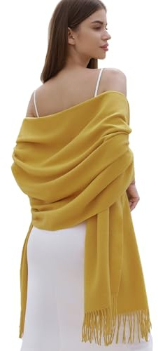 RIIQIICHY Damen Schal Stola Festlich Fur abendkleid Pashmina Schals tücher für Frauen Hochzeit Schultertuch Winter Herbst