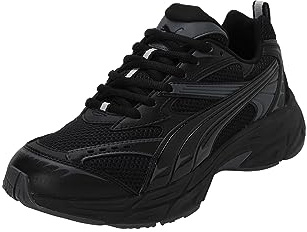 Puma Morphic Base Unisex-Erwachsene Sneaker, Feather Gray Black, 42 EU, Feder, Grau, PUMA Schwarz, 42 EU