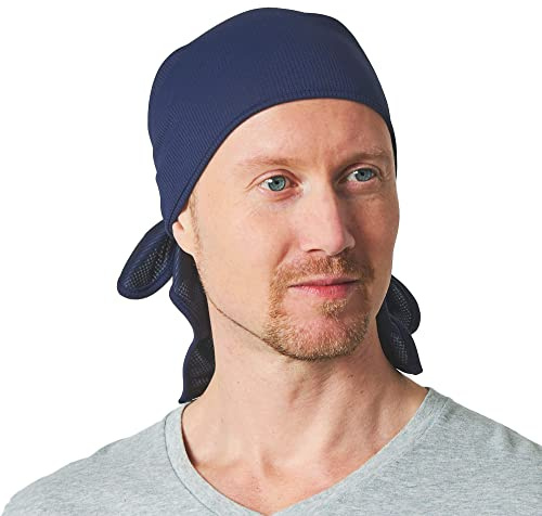 CHARM Bandana Uomo Cappello Donna - Pirata Cappellino Durag Ciclismo Sottocasco Moto Estivo Bici Marino