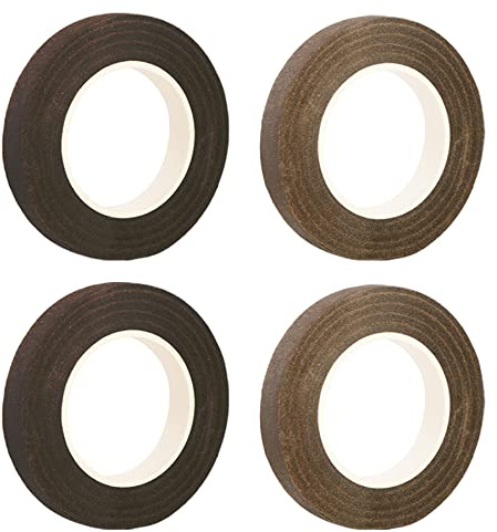 Woohome 4 stycken flora crepeband, blomband flora crepe band blomma tråd dekoration för bukett blommor gör-det-själv hantverk