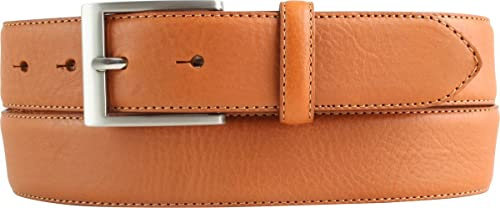 BELTINGER Hochwertiger Anzuggürtel aus Vollrindleder 3,5 cm | Bombierter Ledergürtel Herren 35mm | Business-Gürtel made in Italy