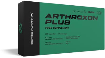 Scitec Nutrition Arthroxon Plus, Food Supplement Capsules with Glucosamine Sulphate, MSM, Hydrolysed Cartilage Powder, Chondroitin Sulphate, 108 Capsules