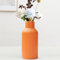 Hanaomaoyi Vase für Pampasgras，20cm Keramik Vase Orange Matt Rund Modern Design, Boho Vase for deko Aesthetic, Blumenvase für Wohnzimmer, Schlafzimmer Dekoration, Einfach Nordic Stil(Orange)