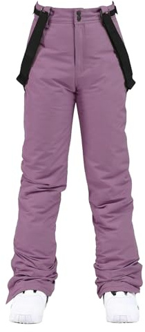 IQYU Combinaison de ski pour femme - Imperméable - Combinaison de ski - Une pièce - Chaude - Avec capuche - Veste de snowboard - Veste de ski - Thermique - Chaude - Combinaison de ski, Violet ZZ, XXXL