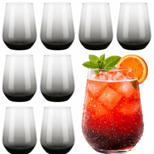My-goodbuy24 Trinkgläser Longdrinkgläser | 8-teiliges Gläser Set | 450 ml | Spülmaschinenfest | Hochwertige Qualität | Wassergläser | Universalglas Trinkgeschirr