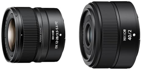 NIKON NIKKOR Z DX 12-28mm f/3.5-5.6 PZ VR & Z 40 mm 1:2.0 Schwarz