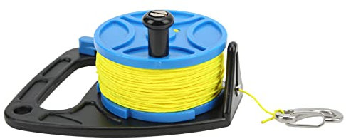 Ankerseilrolle, Gut Sichtbare, Rostfreie Mehrzweck-Tauchrolle mit Clip für Wassersport (blaues Rad)