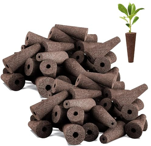 IXYHKB 100 Éponges de Culture pour hydroponique, Éponges de Croissance de Remplacement pour Hydroponique Bouchons de Démarrage de Graines pour système hydroponique Compatible Indoor Hydroponic System