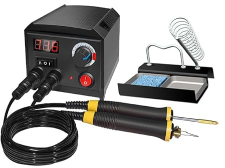 Solace Brandmalstation 60W Machine de pyrogravure à bois, outils de pyrogravure, température réglable de 0 à 750 °C, avec 2 pyrogravures, kit d'outils de pyrogravure professionnel pour