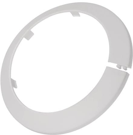 TOP-VIGOR 2 x 110 mm Rohrabdeckung, zum Einrasten, PP-Kunststoff-Rosettenrohrmanschette für Wasserleitung, Abflussleitung, WC-Abflussrohr, Wandrohreingang, Dekoration, Zierleiste und