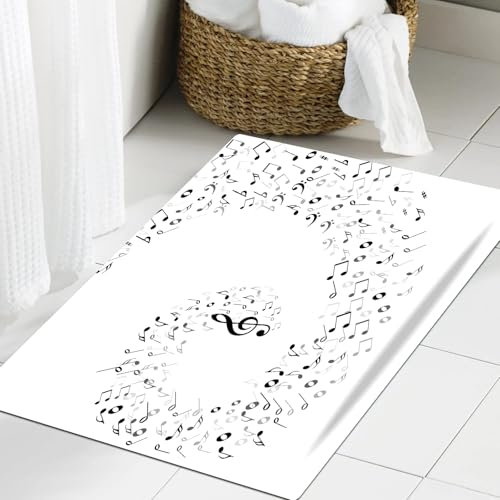 JHAOUNUK Weich Badezimmerteppich 40x60cm,Dunkelblau, Blume des Lebens mit Sternen Spirituelles Symbol Heilige Ge,rutschfest waschbar Badematte Flauschige Badteppich Saugfähig Badvorleger Duschvorleger