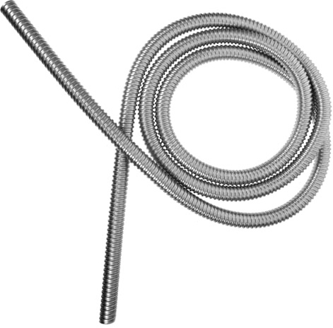 HOLIDYOYO Protection Câble INOX Mètres Tube Métallique Fileté Acier Inoxydable Gaine Flexible pour Fils Électriques Usage Domestique Et Industriel