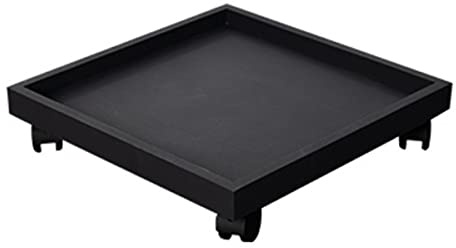 Supporto per Piante Impermeabile su Ruote Carrello per Piante per Interni ed Esterni Carrello per Piante in Vaso con Ruote girevoli Vassoio per Piante Mobile Rulli per fioriere Quadrati (col