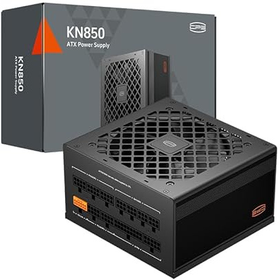 Alimentation CPS entièrement modulaire, 850W ATX 3.1, certifiée 80 Plus Gold, PCIe 5.1 12V-2×6, condensateurs Japonais, câbles Ultra-Flexibles, Garantie de 5 Ans (KN850)