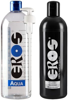EROS Gleitgel-Set auf wasser- & silikonbasis 2 x 1000 ml