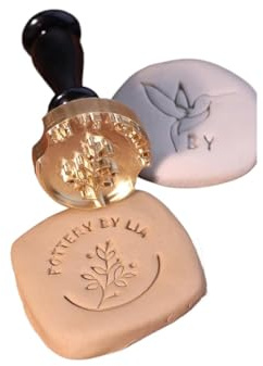 Individueller Metallstempel für Töpferei – personalisierter Keramikstempel, exquisite Töpferei, benutzerdefinierter Logo-Name, Text, Buchstabenstempel, Modelliermasse-Werkzeuge für Töpfer