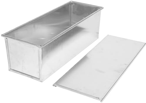MOTHNUR Teglia da Forno per Pane con Coperchio Stampi Antiaderenti per Toast e Pane Resistente e Facile da Pulire e