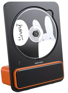 Lecteur CD de Bureau avec Batterie Rechargeable de 2600mAh, Enceinte stéréo Portable, Lecteur CD Bluetooth pour Voiture, Maison ou Bureau, décor