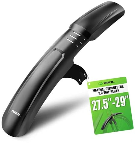 RBRL Fahrrad Schutzblech Set vorne & hinten – MTB Schutzblech kompatibel mit 27,5/29 Zoll Reifen bis 3,0″ – robuster Spritzschutz gegen Matsch Mudguard, Schlamm & Wasser, einfache Befestigung