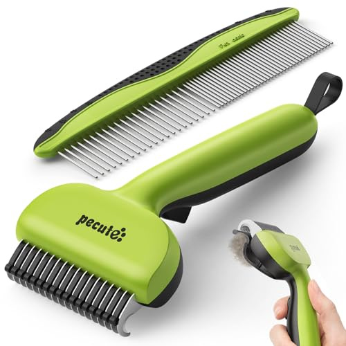 pecute Spazzola per Cani Gatti Pelo Lungo, Pettine Professionale
