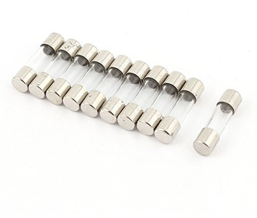 sourcingmap 10 Pcs Fast Quick Blow Glass Fuse 5x20mm 250V 63mA 0.063A