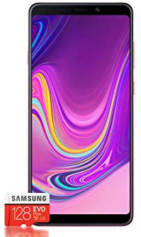 Samsung Galaxy A9 (2018) Smartphone Bundle [6,3 Zoll, 128GB] + Evo Plus 128 GB Speicherkarte