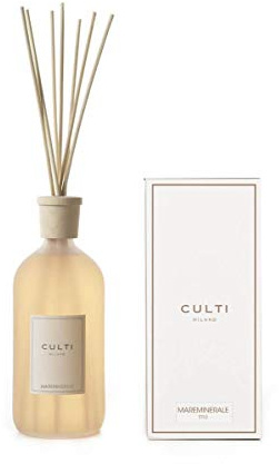 Culti Diffusor Stäbchen Stil 1000 ml Milano | Mareminer-Duft, Meerestier, Musk Mineral – Haltbarkeit 3 Monate – Meteratur von 10 bis 20 qm