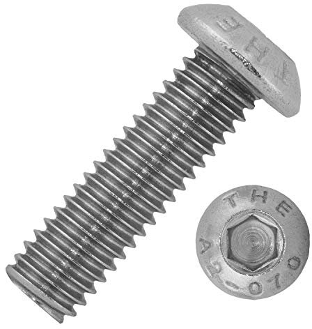 Linsenkopfschrauben mit Innensechskant (ISK) M5x10/10 mm aus Edelstahl A2 (5 Stück) | ISO 7380 - Rundkopfschrauben - Linsenschrauben - Schrauben von MESAROS®