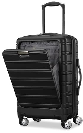 Samsonite Omni 2 Pro Hardside Expandable Luggage with Spinner Wheels, Pro Carry-on, MIDNIGHT BLACK
