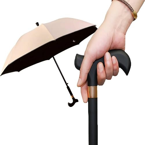 AVIITI Bastone Da Passeggio Ombrello, Bastone Ombrello Leggero Antivento E Autoprotettivo, Per L'arrampicata, L'escursionismo, Le Passeggiate Sotto La Pioggia,F,83cm/33inch