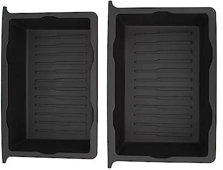 Under Seat Storage Box, 2pcs Model Y Under Seat Storage Tray, Under Seat Drawer ABS Hidden Tray Replacement for Tesla Model Y Accessories