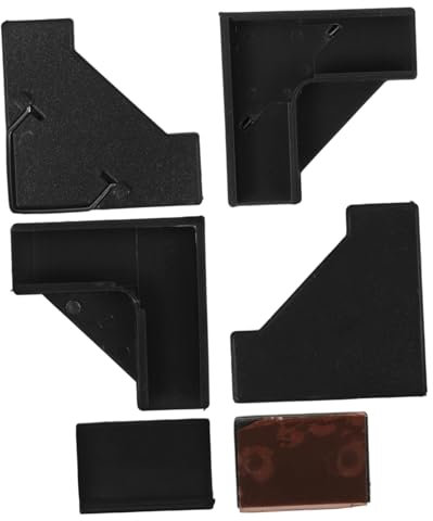 OSALADI Accesorios Para Mosquiteras Esquinas Negras Para Ventanas, Fijadores Resistentes Para Marco De Ventana, Piezas Para Mosquiteros Diy, Protección Para Hogar, Juego De 1 Set