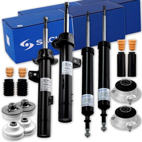 BandelOne enthält 4 Sachs Stoßdämpfer Domlager 2 Protection Kit vorne+hinten passend für E81