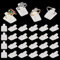 PH PandaHall 36pcs Support de Bague en Plastique Petit Support de Présentoir de Bague Simple Présentoirs de Bagues Présentoir de Bijoux pour Salon de Bague à Domicile Blanc