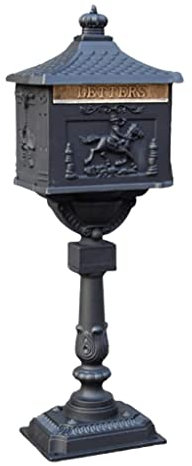 Wall-Mount Mailbox Wall Mounted Post Box Mailbox Floor mounted Postbox Large capacity Aluminum Mailbox Posts Exterior Roadside Drop Box For Indoor And Outdoor Mailboxes