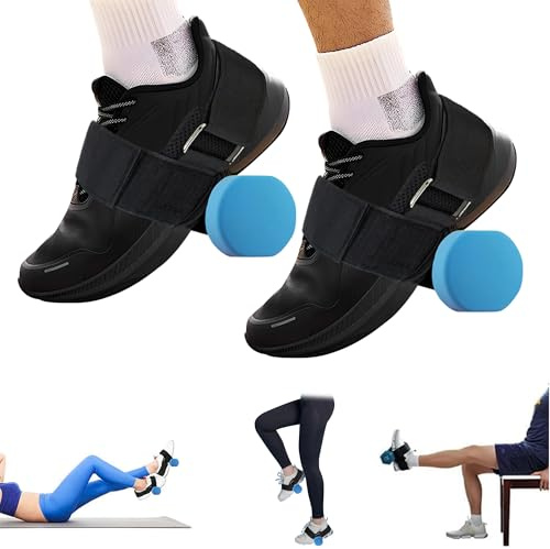 Ankle straps gym, tibialis tränare fotvikter fotslingor, justerbara hantlar fotremmar gym ankelvikter kickbacks fotrem vikter för ben, 2 stycken