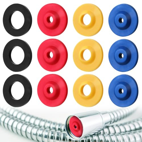 Ajcotahm Lot de 12 réducteurs de débit d'eau en silicone pour douches fixes et portatives
