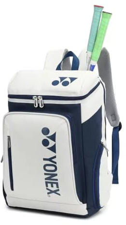 YONEX Sac à dos de sport de grande capacité, sac à raquettes multi-compartiments pour badminton et tennis, compartiment séparé pour chaussures.