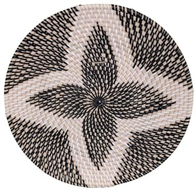 Assiette murale Bohème Ainur en rotin ⌀30cm | Fait Main à Bali