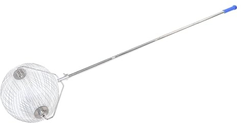 Focket Nut Gatherer, Lightweight Portable Stainless Steel Walnut Picker Upper Roller, Sturdy Nuts Collector Tools for Tennis Balls, Acorns, Pecans, Small Fruit and Objects
