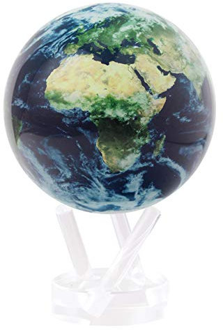 MOVA Globe Outer Space Series Earth with Cloud 4.5 with Base, Solar Powered Rotating Globe, Unique Gift, Home and Office Decor for Men, Women, Kids