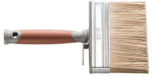 HARDY WORKING TOOLS Flächenstreicher, Terrassenstreichbürste, Größe 150mm x 40mm, Beizpinsel, Borstenlänge 66m, Pinsel Terrassendielen, Pinsel Terrasse ölen, Malerquast, Serie 90, A0245-906615
