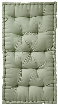 VERTBAUDET Matelas De Sol Style Futon Bébé Coton Déhoussable vert sauge 60X120