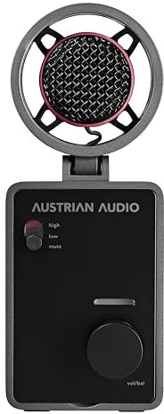 Austrian Audio MiCreator Studio Microphone avec Interface Audio intégrée (Capsule à condensateur, Plug-and-Play, Utilisation Facile, plaques frontales interchangeables, Deux entrées et Sorties)