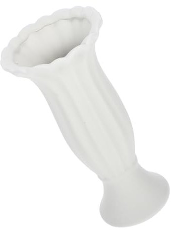 IMIKEYA Ceramic Roman Column Vase Decorative Planter for Home Office Floor Standing Vase for Garden Decor