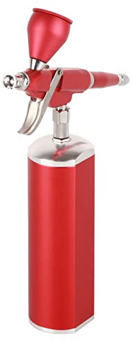 LOCADENCE Auto-Airbrush-Set, ergonomisches Design, Airbrush-Pistolen-Set, Handpistole aus Aluminiumlegierung, automatischer Start und Stopp, rotes Spritzpistolen-Set zum Malen