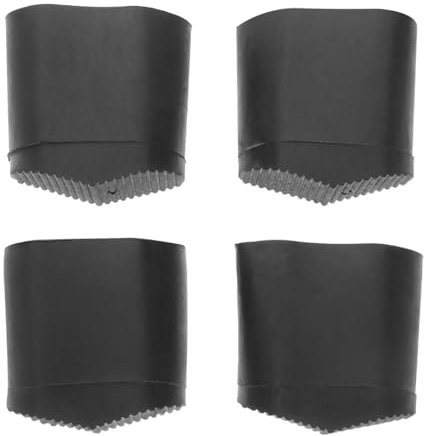 LeiterfüßE 43x25 4pcs Ersatzfüße Leitern Leiter FüßE Leiterkappen Ladder Foot Support Gummi FußKappen Feet Pads ErsatzfüßE Ersatz Schwarz Gummipads Rubber Pad Schutzkappe Leiterfuß GummifüßE Haushalt