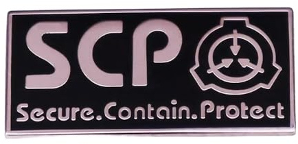 SCP Foundation emaljmärke för ryggsäckar och jeans
